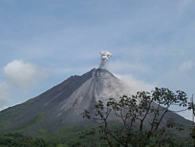 Eruption at Arenal Volcano, Costa Rica.