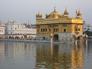 Golden Temple at Amritsar.