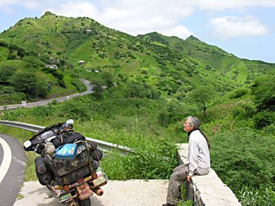 Taking time to see the scenery on our quick ride to the interior.