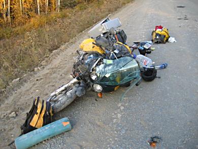 Thousands of miles from anywhere, with injuries and a broken bike. Was this the end of the trip?