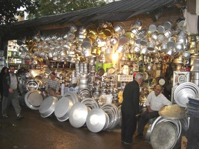 Ghazvin city bazaar, Iran.