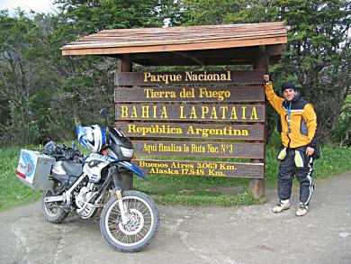 Salvador Carlucci in Tierra del Fuego.