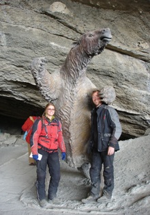 At the Milodon Cave, Chile.
