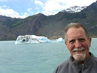 Rick McDermed and glaciers in South America.