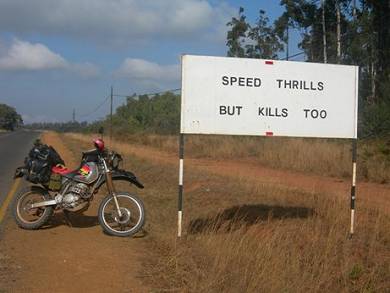 Malawi government trying to pass a sober message to the nutcase drivers in Africa.