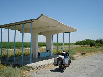 Rest stop in Turkmenistan.