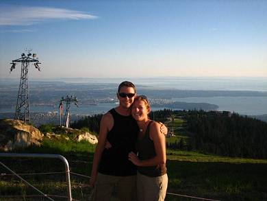On top of Grouse Mountain, Vancouver.