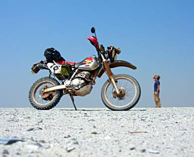 Botswana salt pans.