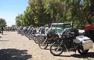 All the bikes at the HU Viedma meeting.