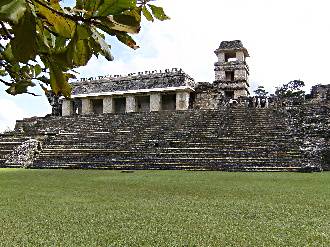Mayan ruins at Palenque, Mexico.