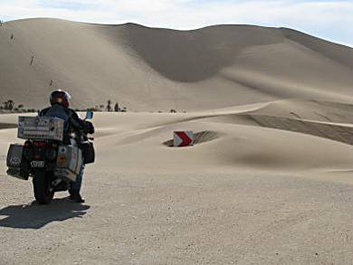 You can't ride that bike here! Dune 7, Walvis Bay, Namibia.