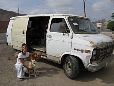 Lorraine and her travelling companions.