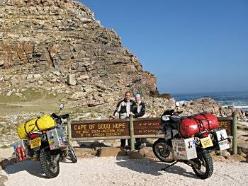 Cathy and Glyn Riley, Cape of Good Hope, Africa.