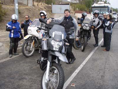 Some of the members from Aperrados Moto Club.