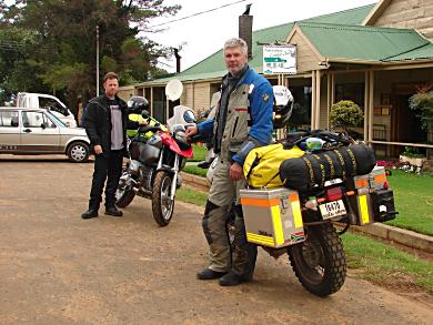 Andrew and Lionel Haggard in Fouriesburg, South Africa.