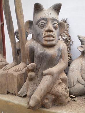 Sculpture from Abomey, Benin.