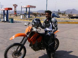 Dirt rider, Peru.