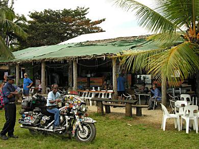 Coffee at the Nambawan Café, waterside.