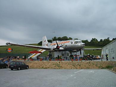 Russian plane fitted out as a restaurant in Slovakia.