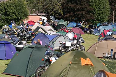 Sea of tents at the HU UK 2008 meeting.