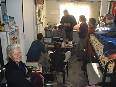 Travelers at Dakarmotos in Buenos Aires.