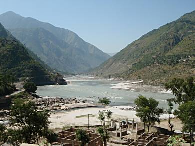 A view over the river Indus from between Murree and Abbotobad.
