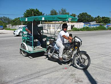 An interesting variation on the motorcycle taxi.