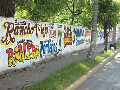 Advertising Mexican Style, Mazatlan, Mexico.