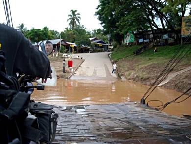 Arriving in Laos.