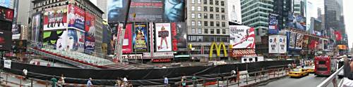 Panorama of Times Square