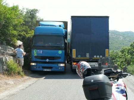 Wide roads in Albania.