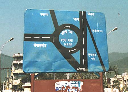 You are here sign - Nepal