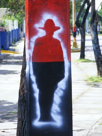 Sandino's silhouette - still found everywhere in Nicaragua.