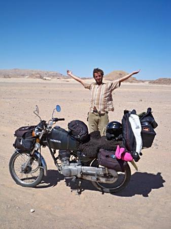 Wide open desert in Egypt.