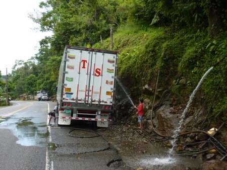 Truckwash in Colombia.