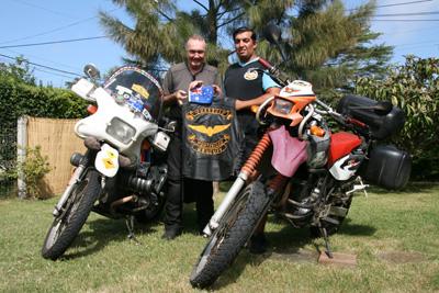 Carlos, President of the Charruas Motociclistas Club Uruguay.