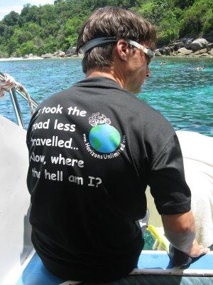 HU T-shirts - good for snorkelling, too!