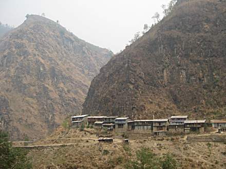 Village on the  road to Kodari.