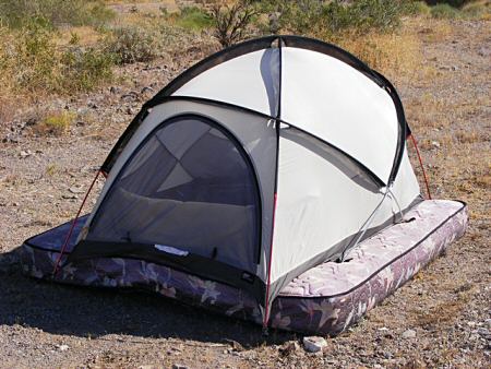 Tent on mattress