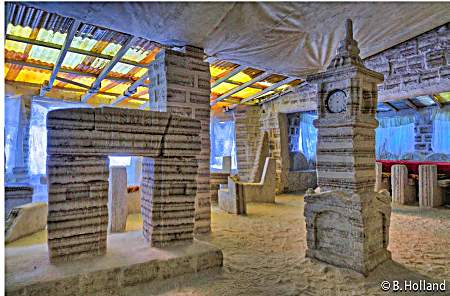 Inside salt hotel, Bolivia.