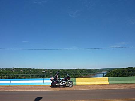 Friendship bridge, Argentina to Brazil.