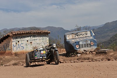 Rock painted like car.