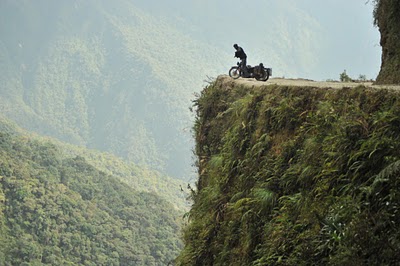 Overlooking gorge in Bolivia.