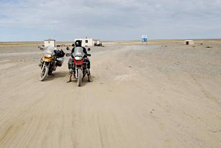 Desolate road, Mongolia.