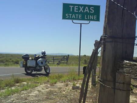 Texas state line.