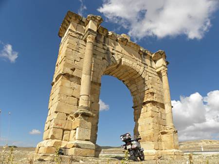 Roman gate in Tunisia.