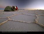 July by Adam Lewis, UK, Me on my birthday, camping on the Salar de Uyuni, Bolivia during my RTW trip, F650GS/Dakar Hybrid.