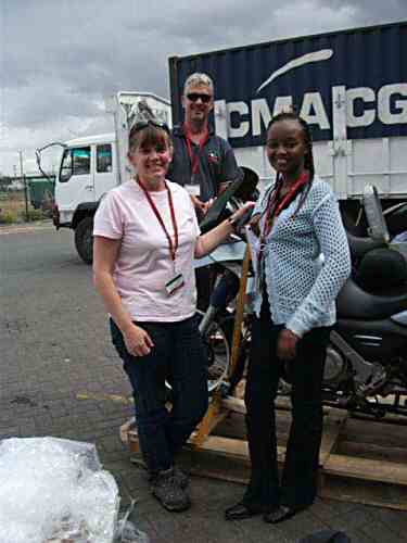 At Nairobi airport with Mqeni Ndunda