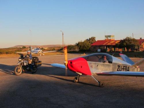 Back at the airfield, Saldahna Bay, South Africa.