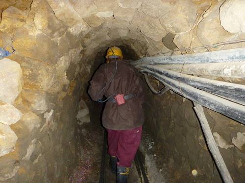 Potosi - entering the mine.